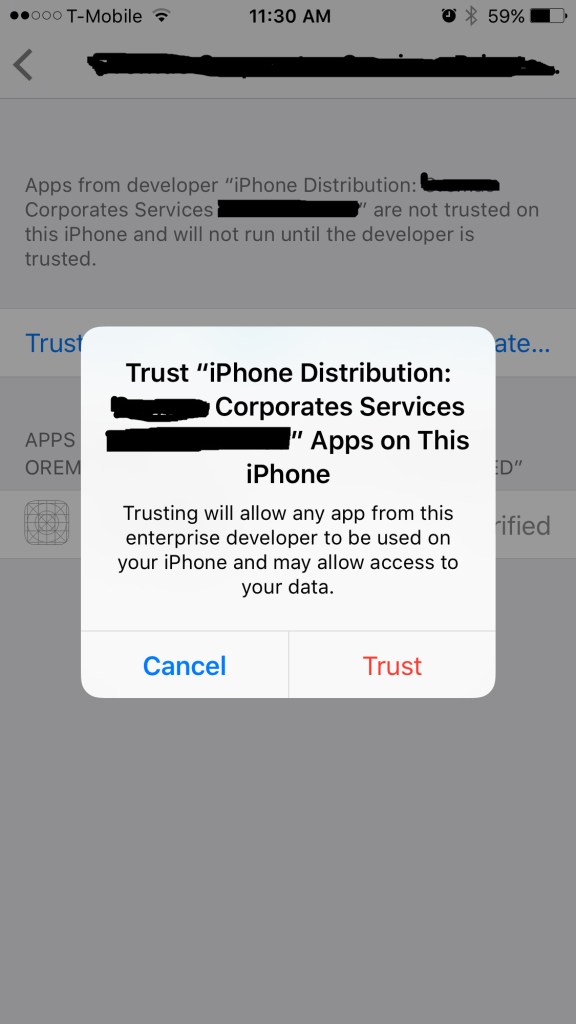 Trust Enterprise Developer