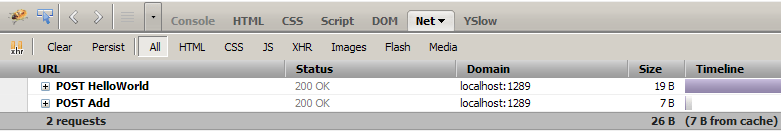 No of bytes sent and received using jquery